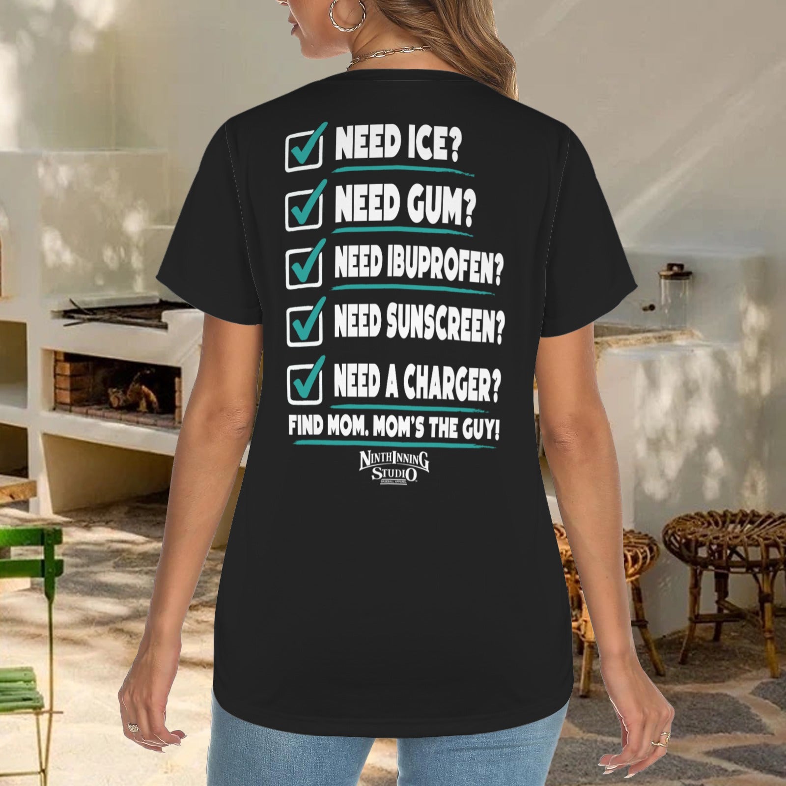 Ninth Inning Studio Dugout Dealer Women's Crewneck Tee