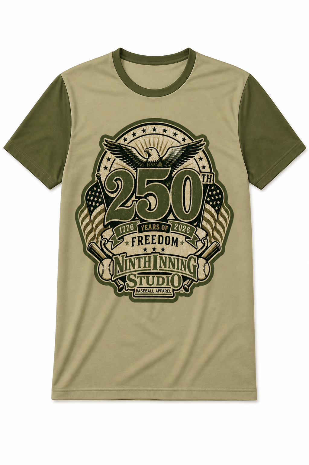 Ninth Inning Studio Men's 250th Anniversary Freedom Premium Performance Tee