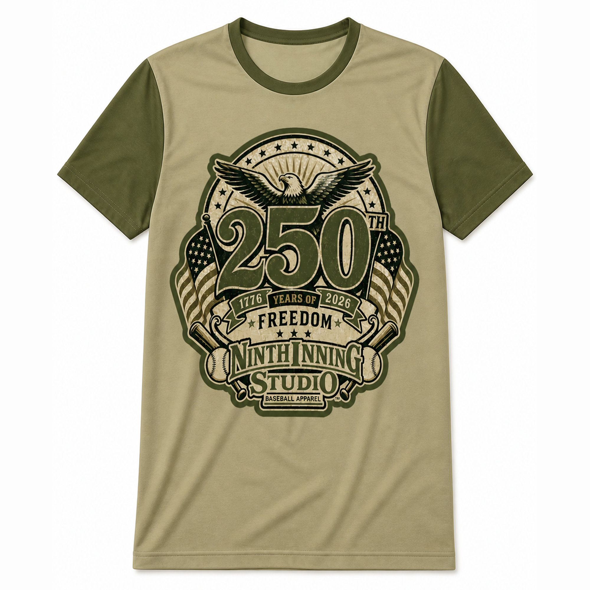Ninth Inning Studio Men's 250th Anniversary Freedom Premium Performance Tee
