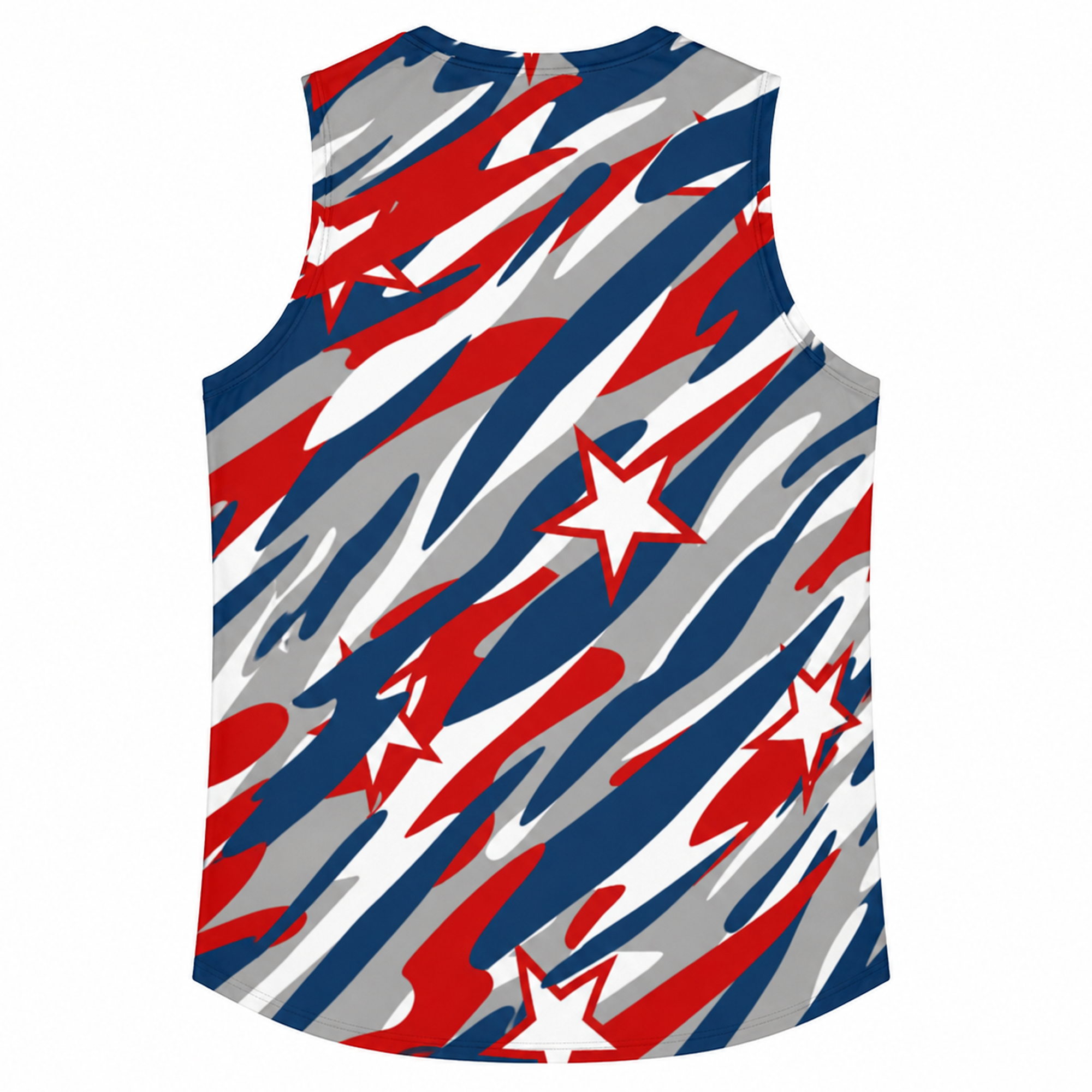 Ninth Inning Studio 250th Anniversary Women's Sleeveless V-Neck Top - White/Star Camo