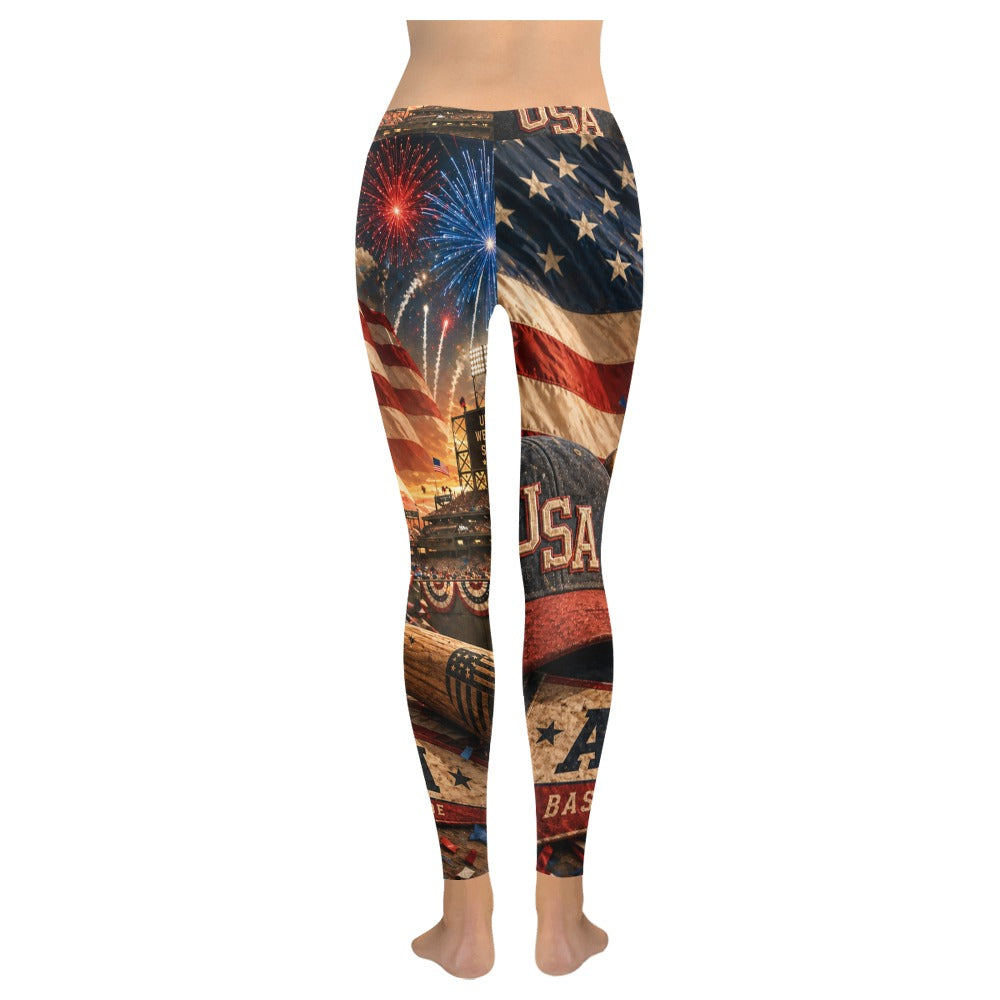 Ninth Inning Studio Women's Baseball Pride Low-Rise Leggings