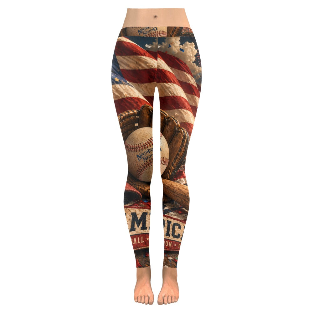 Ninth Inning Studio Women's Baseball Pride Low-Rise Leggings