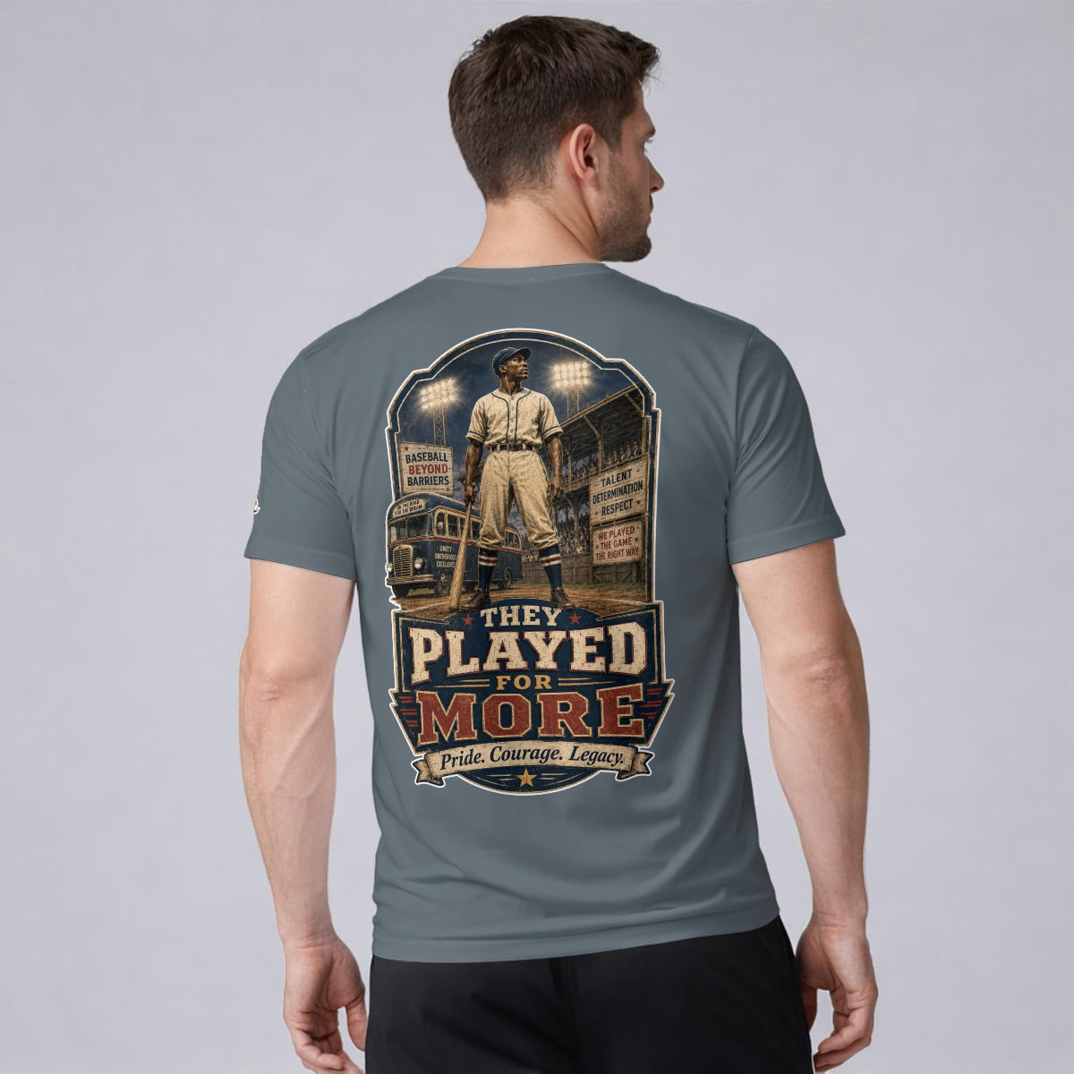 Ninth Inning Studio Negro League They Played For More Men’s Milk-Silk Tee
