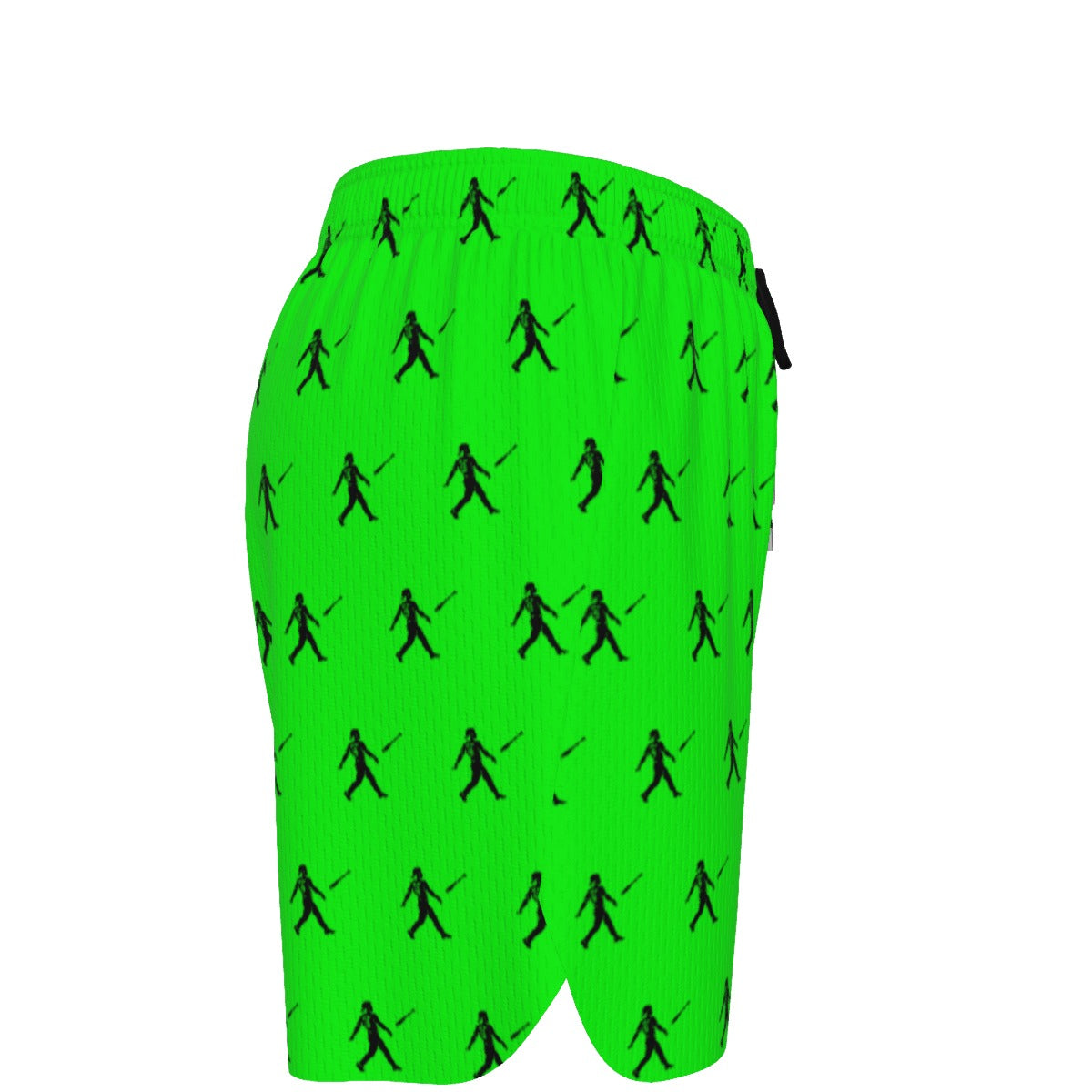 Ninth Inning Studio Bat Flip Kid Pattern Men's Performance Baseball Shorts - Lime