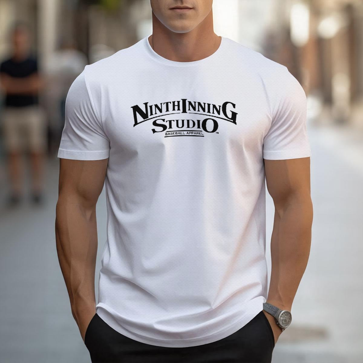 Ninth Inning Studio Men's Logo Tee-White