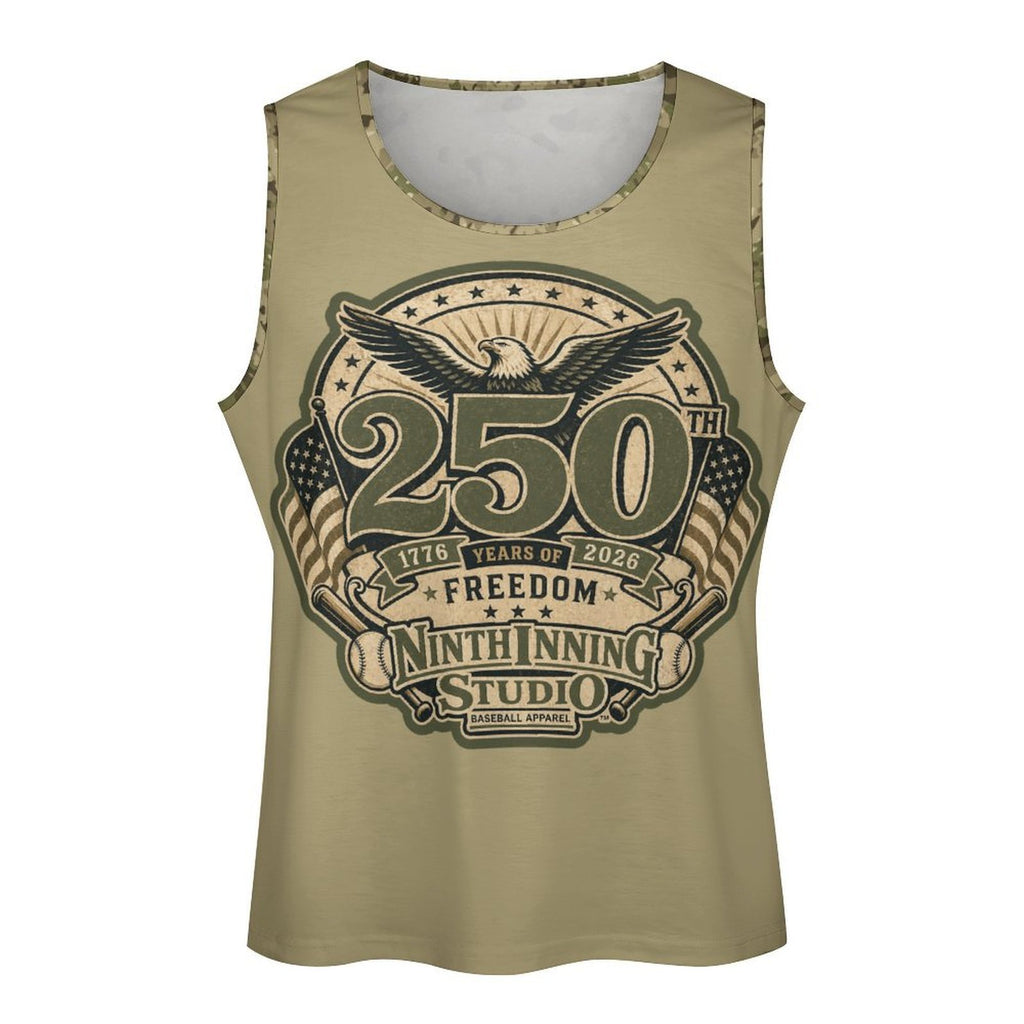 Ninth Inning Studio Men's 250th Anniversary Tank Sand/OCP Camo