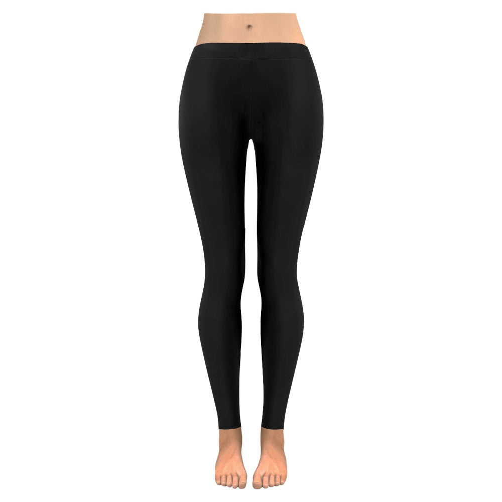 Ninth Inning Studio Women's Low-Rise Leggings-Black