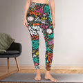 Ninth Inning Studio Graffiti High Waist Women's Leggings