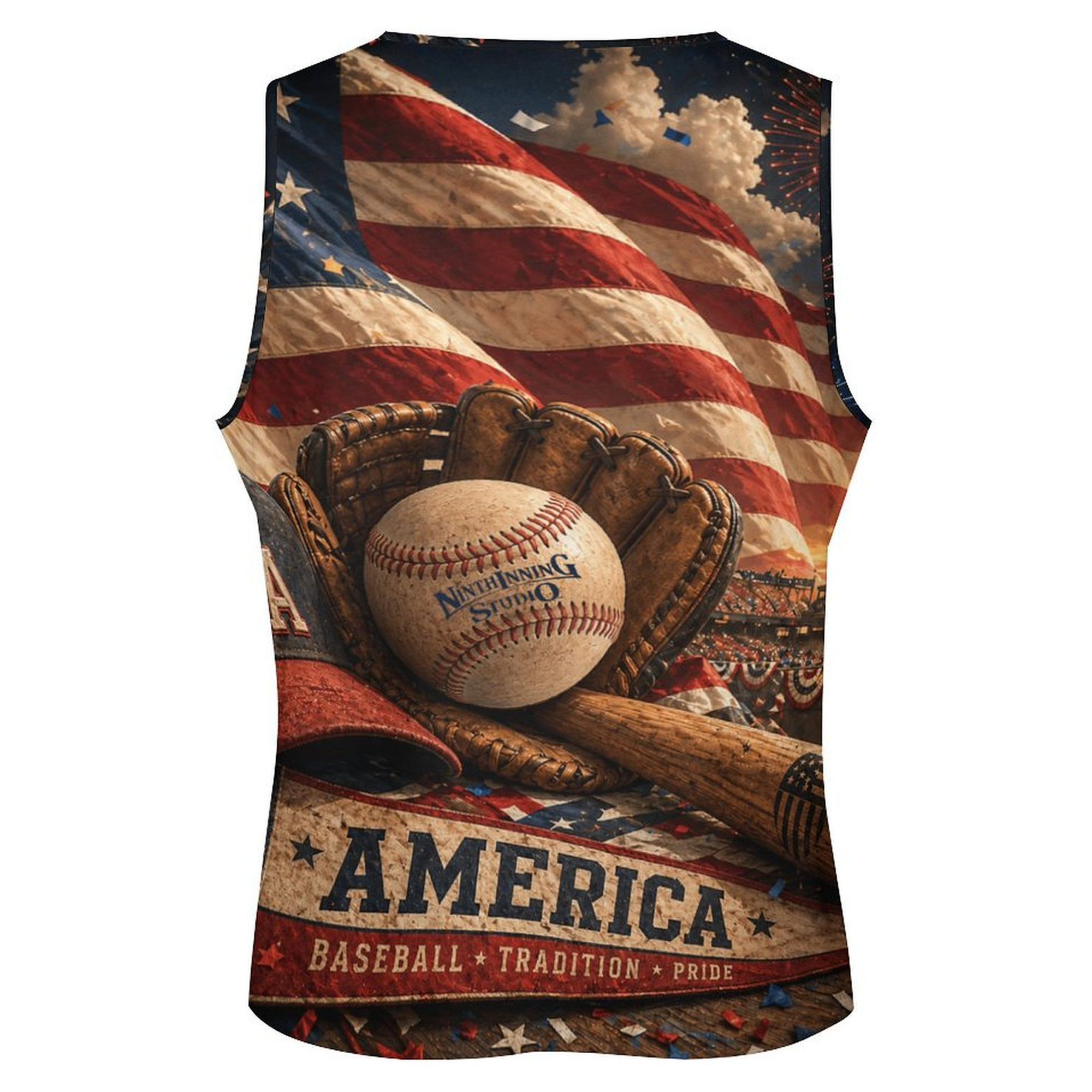Ninth Inning Studio Men's Baseball Pride Tank