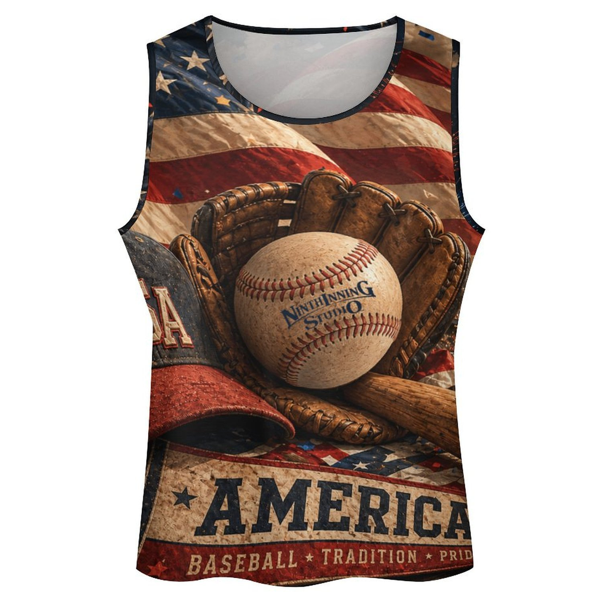 Ninth Inning Studio Men's Baseball Pride Tank