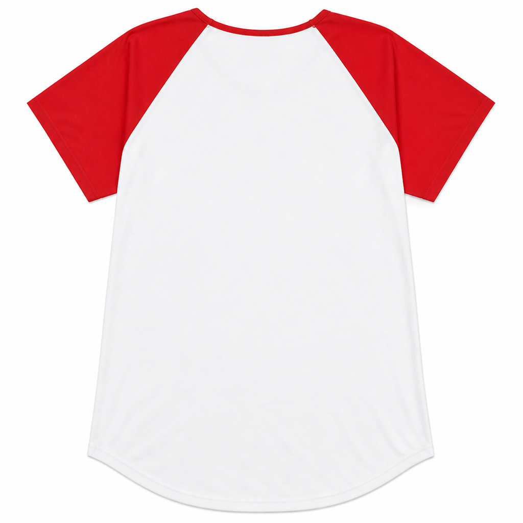 Ninth Inning Studio Baseballin' Women's Round Neck Raglan Sleeve Tee
