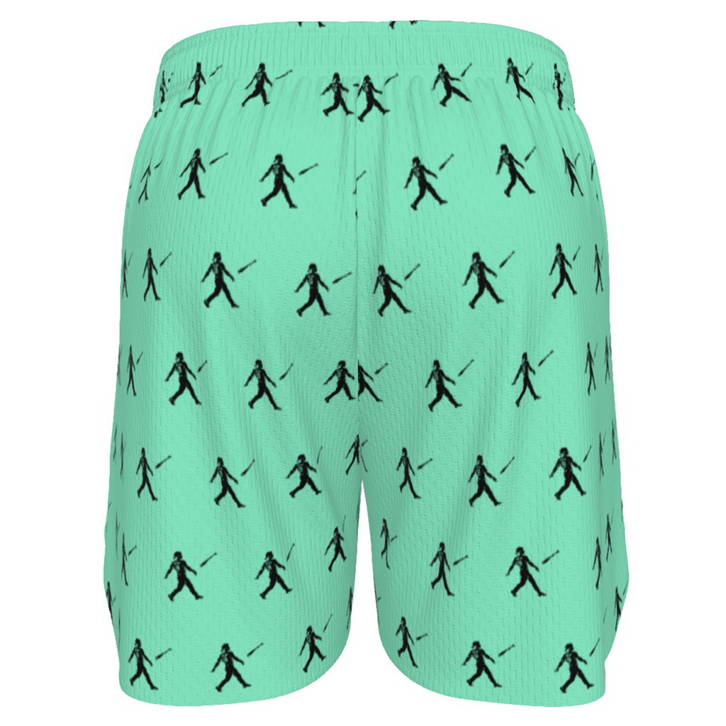 Ninth Inning Studio Bat Flip Kid Pattern Men's Baseball Shorts - Mint