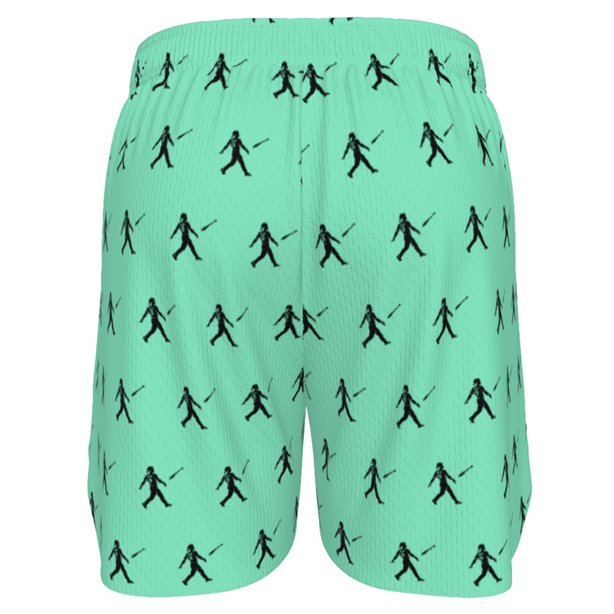 Ninth Inning Studio Bat Flip Kid Pattern Men's Baseball Shorts - Mint