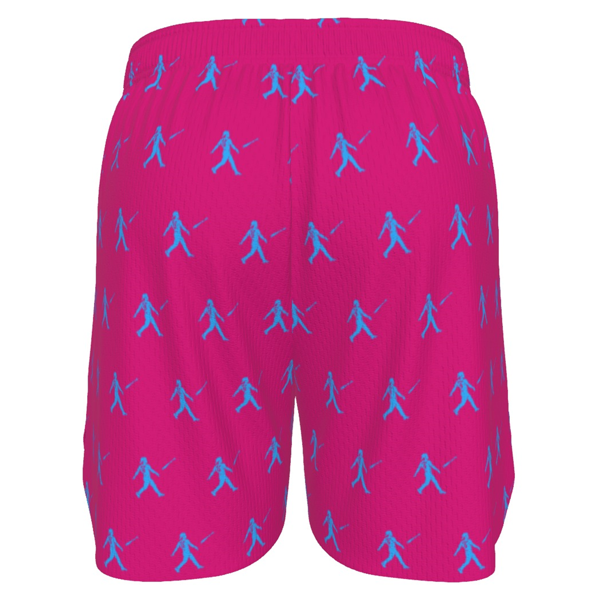 Ninth Inning Studio Bat Flip Kid Men's Baseball Shorts - Pink/Blue