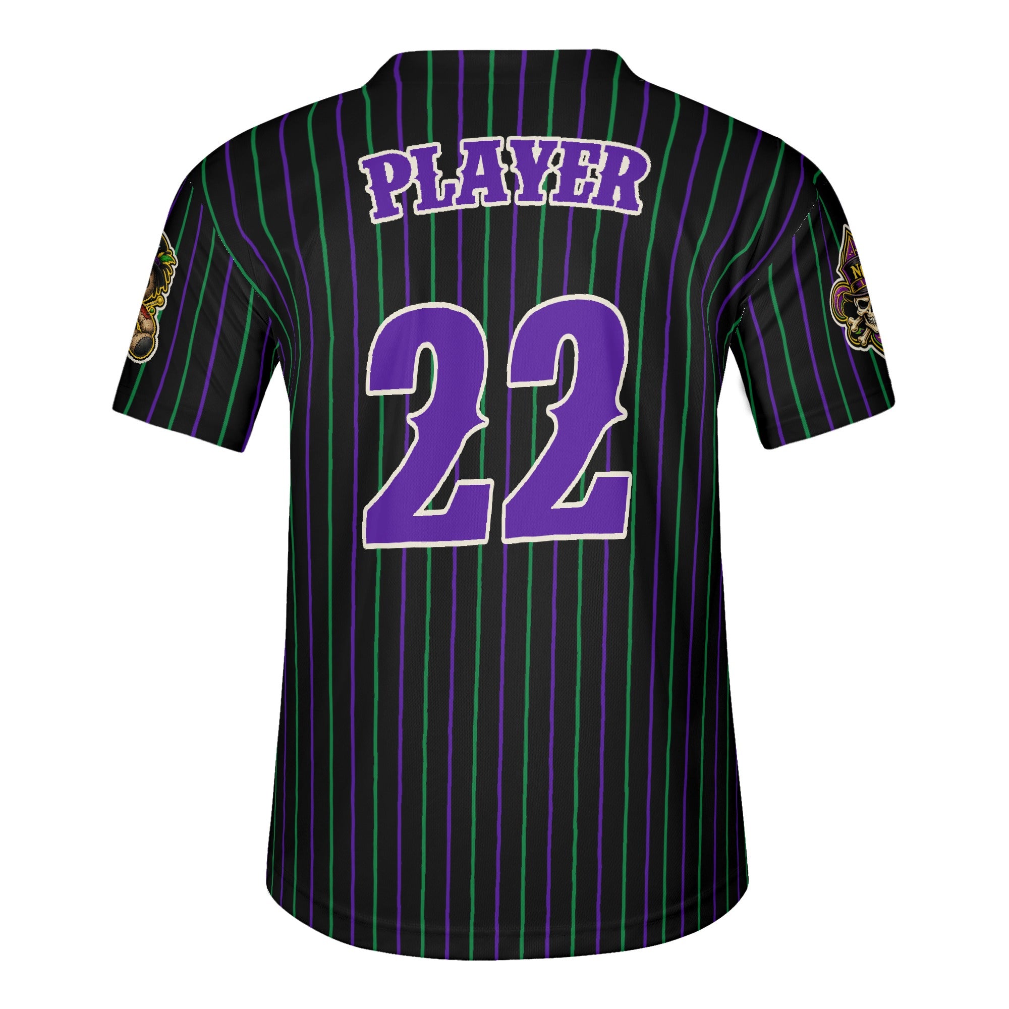 Ninth Inning Studio New Orleans Voodoo Alternate Pinstripe Baseball Jersey