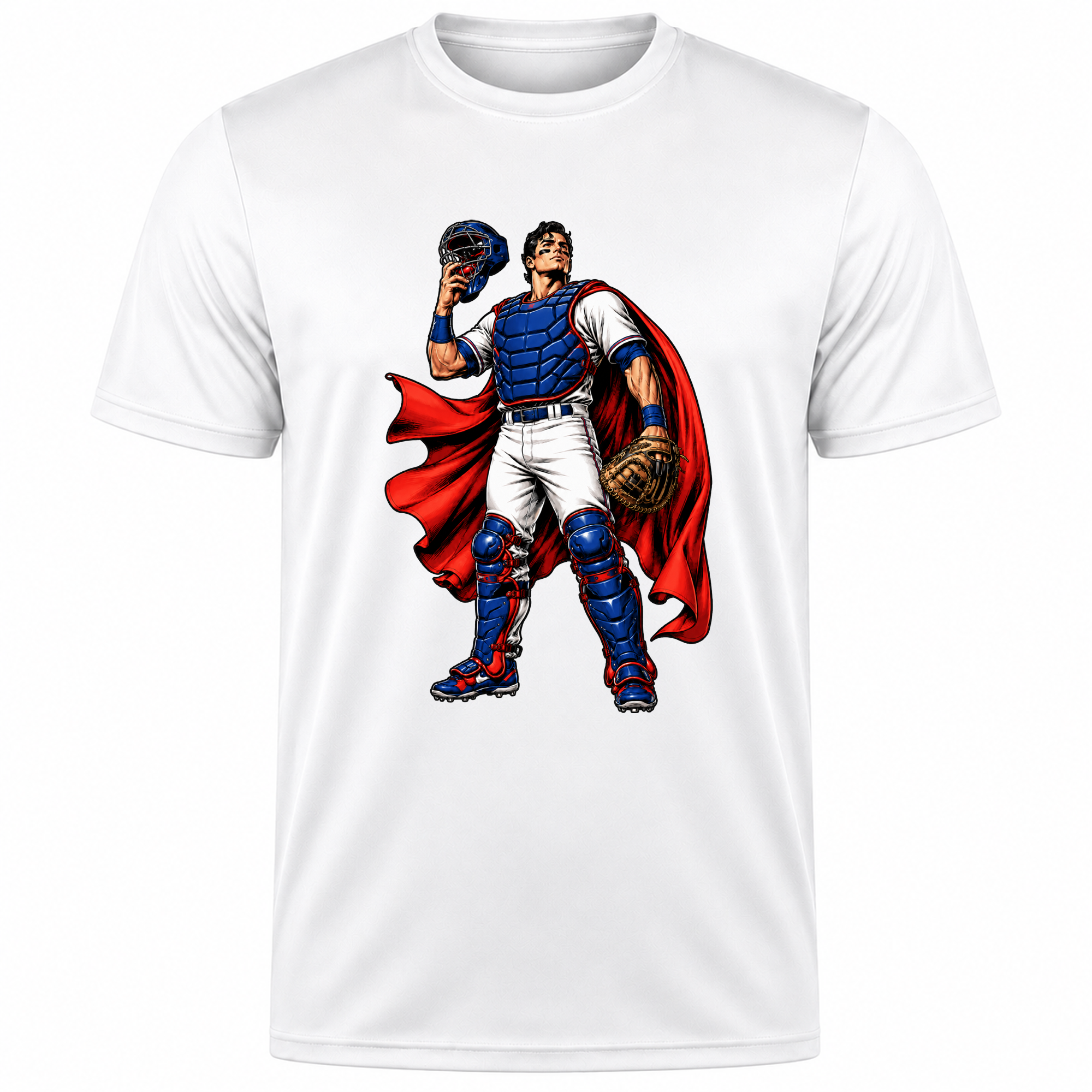 Ninth Inning Studio Catcher-Heroes Men's Milk-Silk Stretch Tee