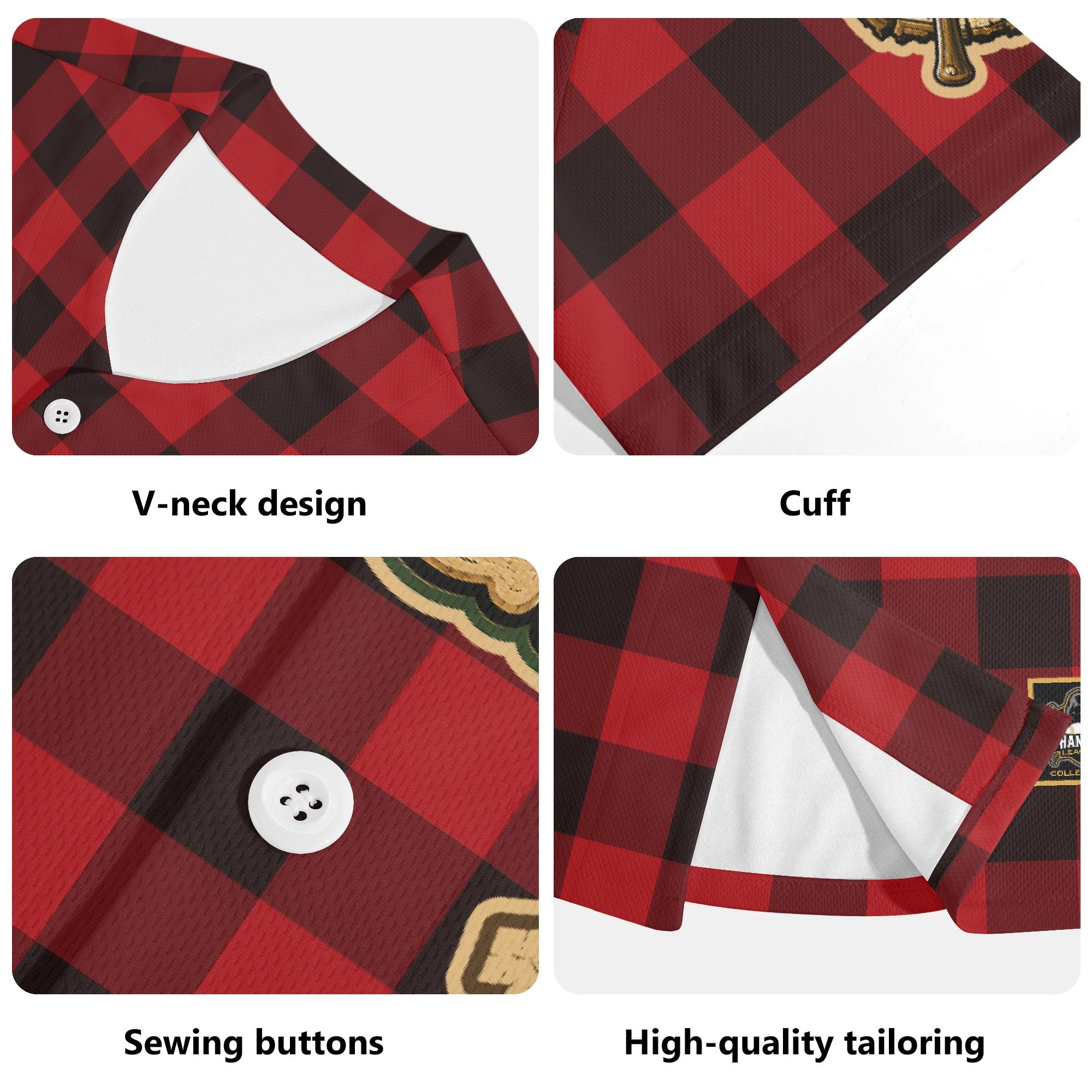 Ninth Inning Studio Hoquiam Loggers Plaid Alternate Baseball Jersey