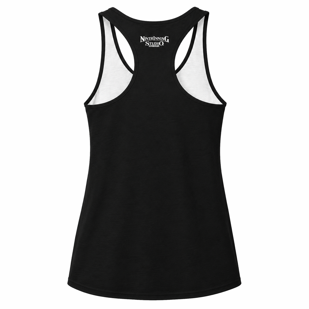 Ninth Inning Studio Diamond Darling Women's Racerback Tank Top - Black