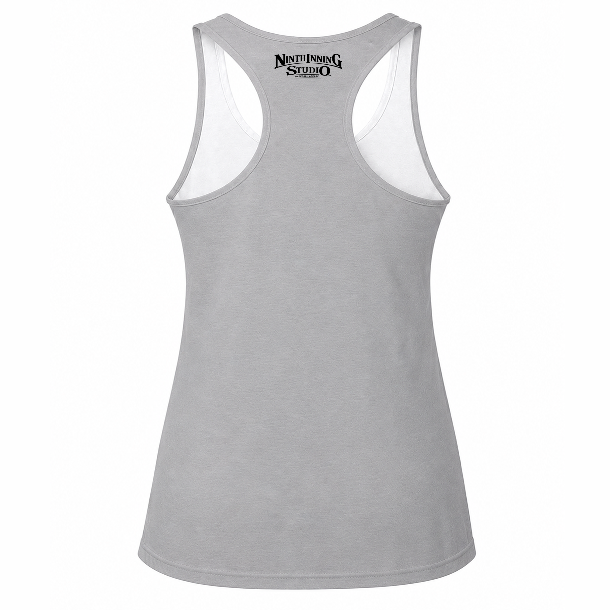 Ninth Inning Studio Diamond Darling Women's Racerback Tank Top - Grey