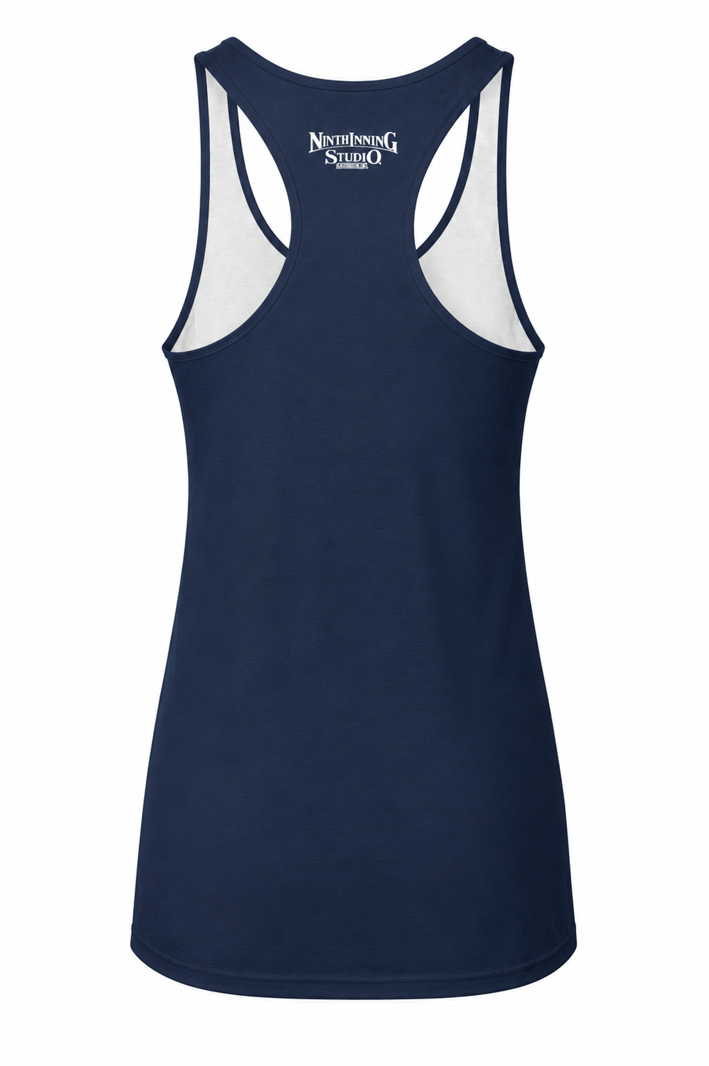 Ninth Inning Studio Diamond Darling Women's Racerback Tank Top - Navy