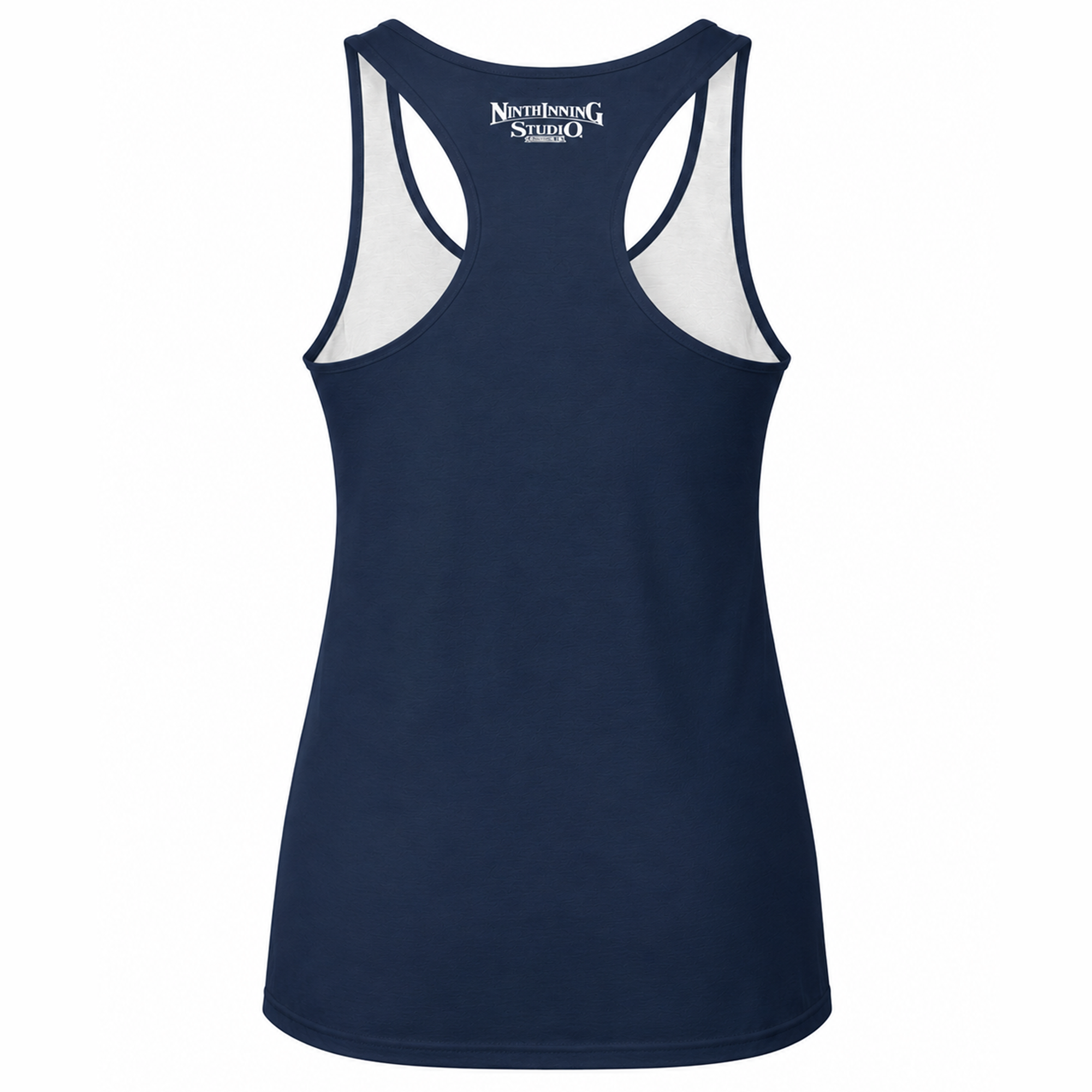 Ninth Inning Studio Diamond Darling Women's Racerback Tank Top - Navy