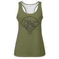 Ninth Inning Studio Diamond Darling Women's Racerback Tank Top - Olive