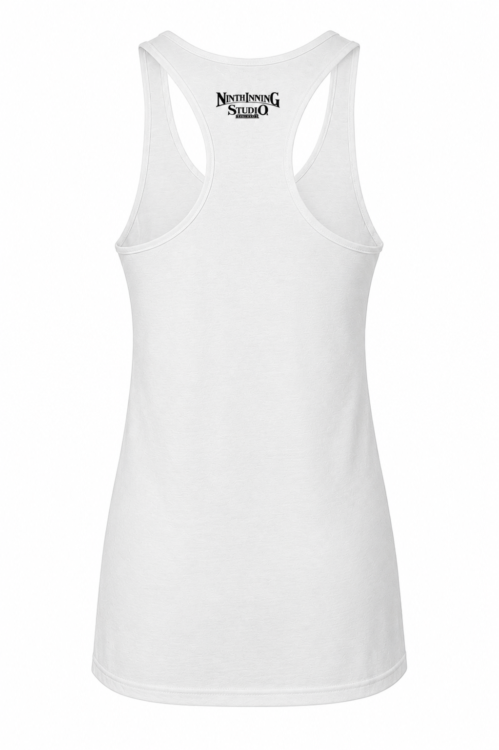 Ninth Inning Studio Diamond Darling Women's Racerback Tank Top - White