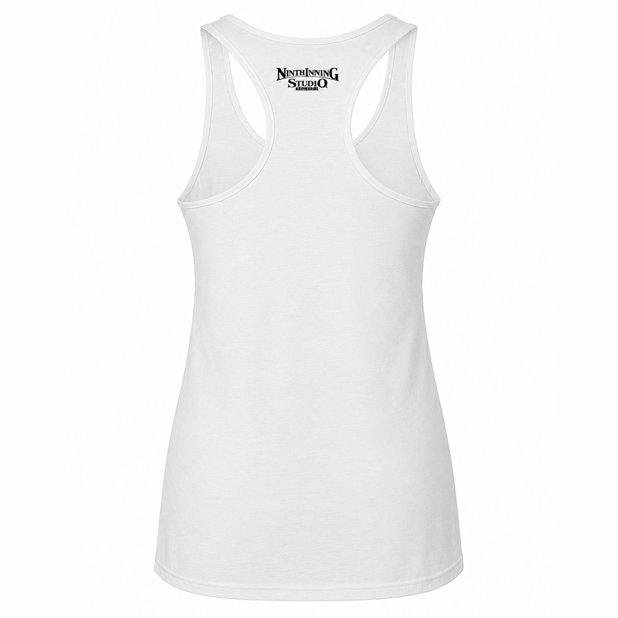 Ninth Inning Studio Diamond Darling Women's Racerback Tank Top - White