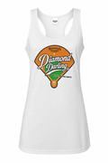 Ninth Inning Studio Diamond Darling Women's Racerback Tank Top - White