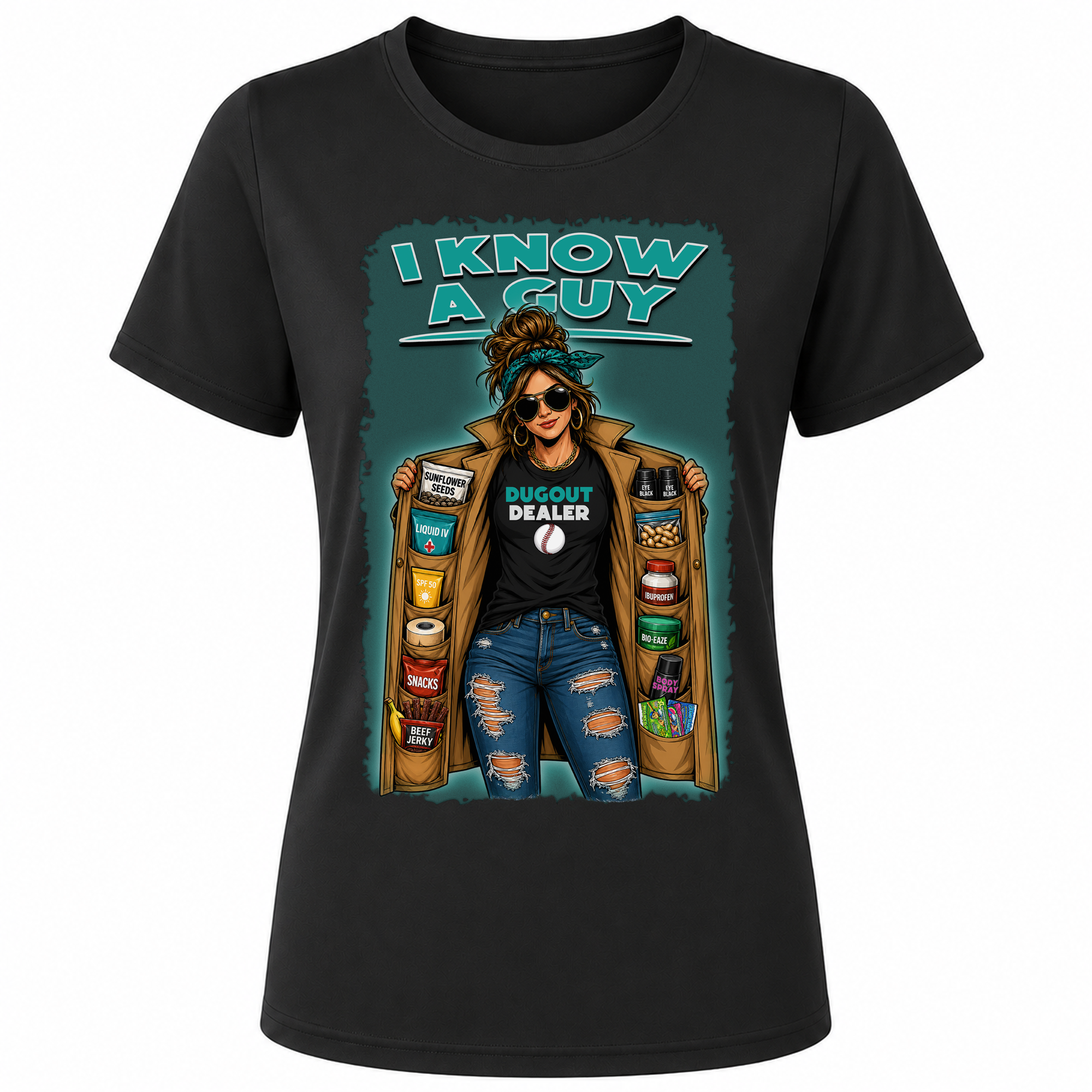 Ninth Inning Studio Dugout Dealer Women's Crewneck Tee