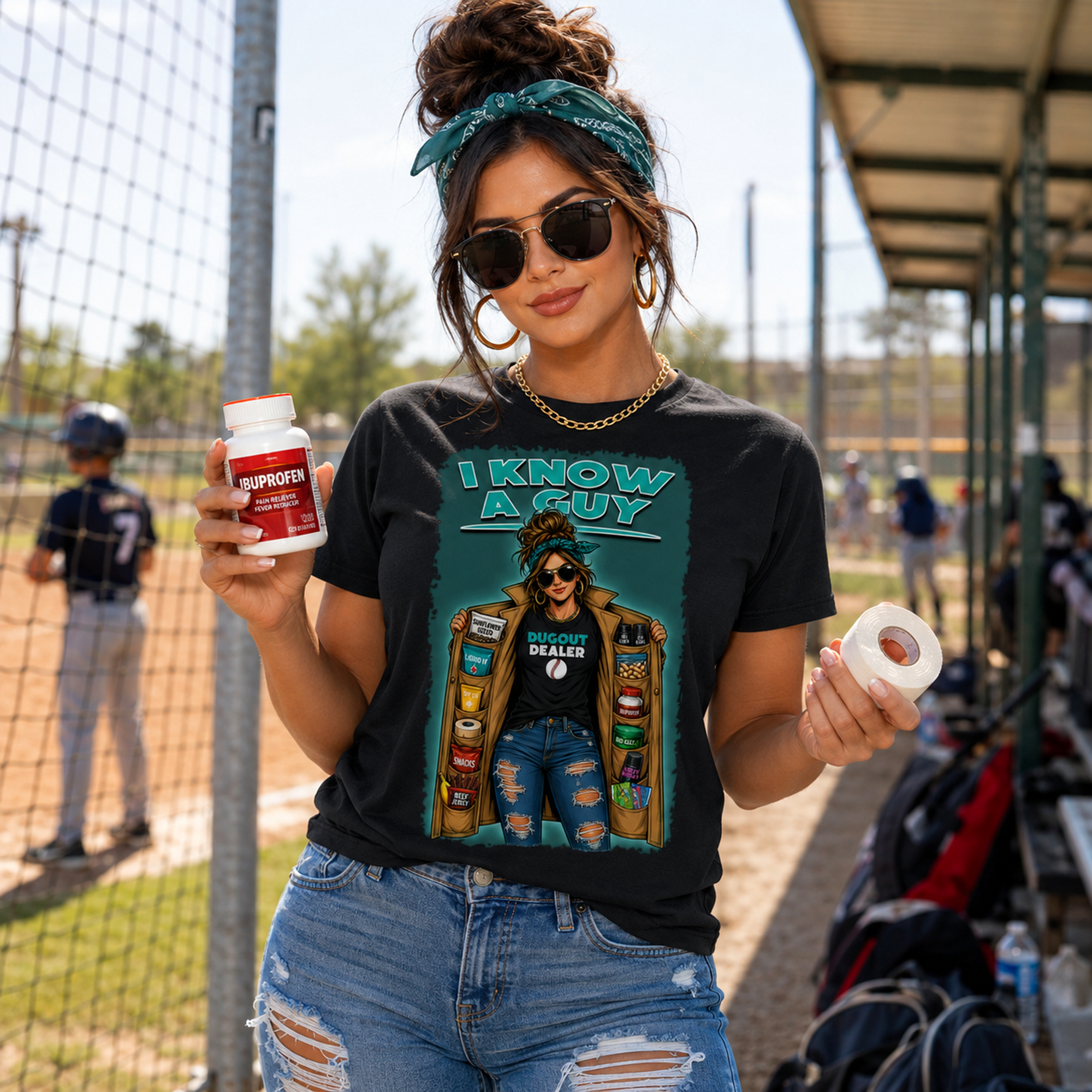 Ninth Inning Studio Dugout Dealer Women's Crewneck Tee
