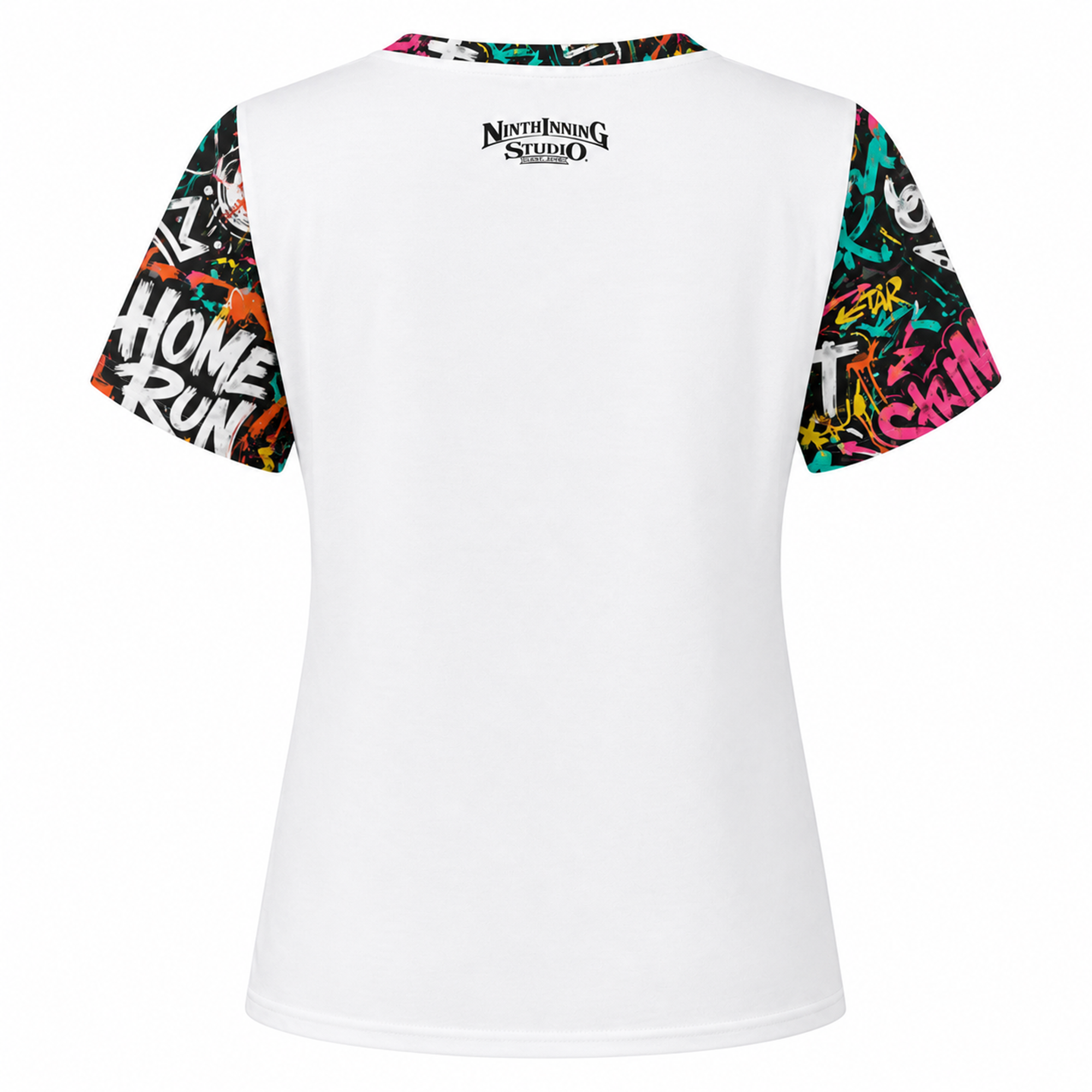 Ninth Inning Studio Eat Sleep Baseball Women's Crewneck Tee