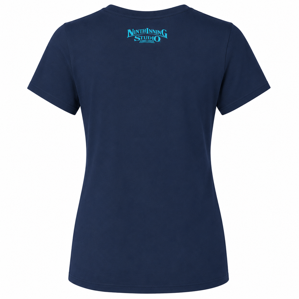 Ninth Inning Studio Eat Sleep Baseball Women's Crewneck Tee