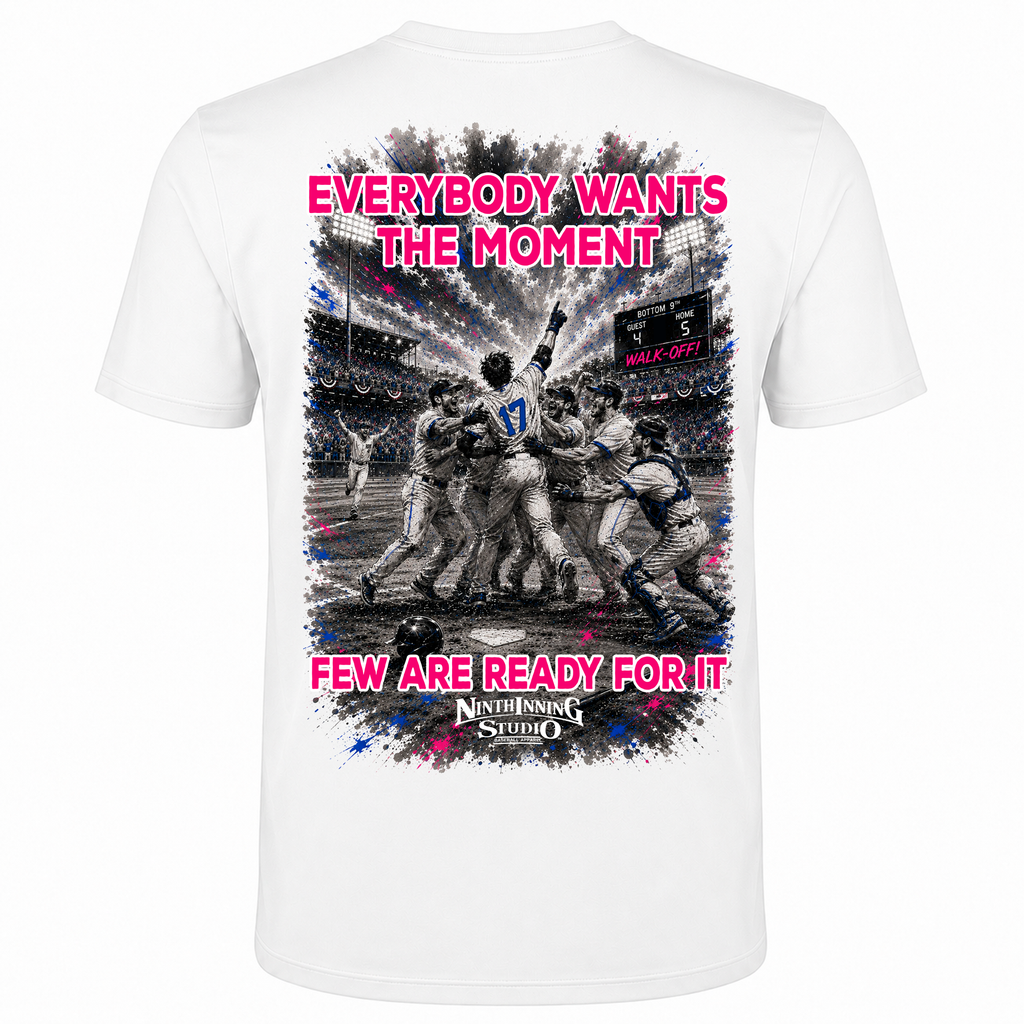 Ninth Inning Studio Everybody Wants the Moment Men’s Milk-Silk Stretch Tee