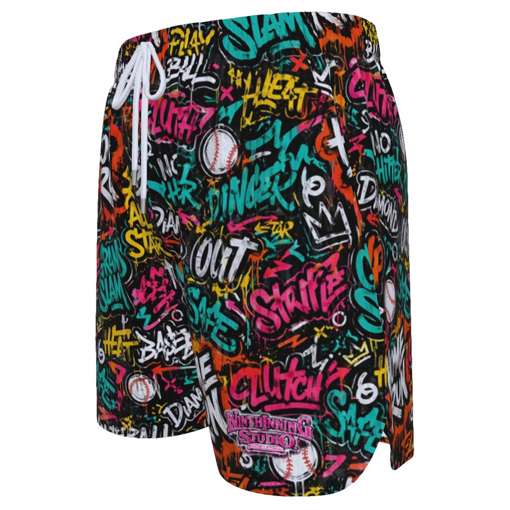 Ninth Inning Studio Graffiti Men's Baseball Shorts