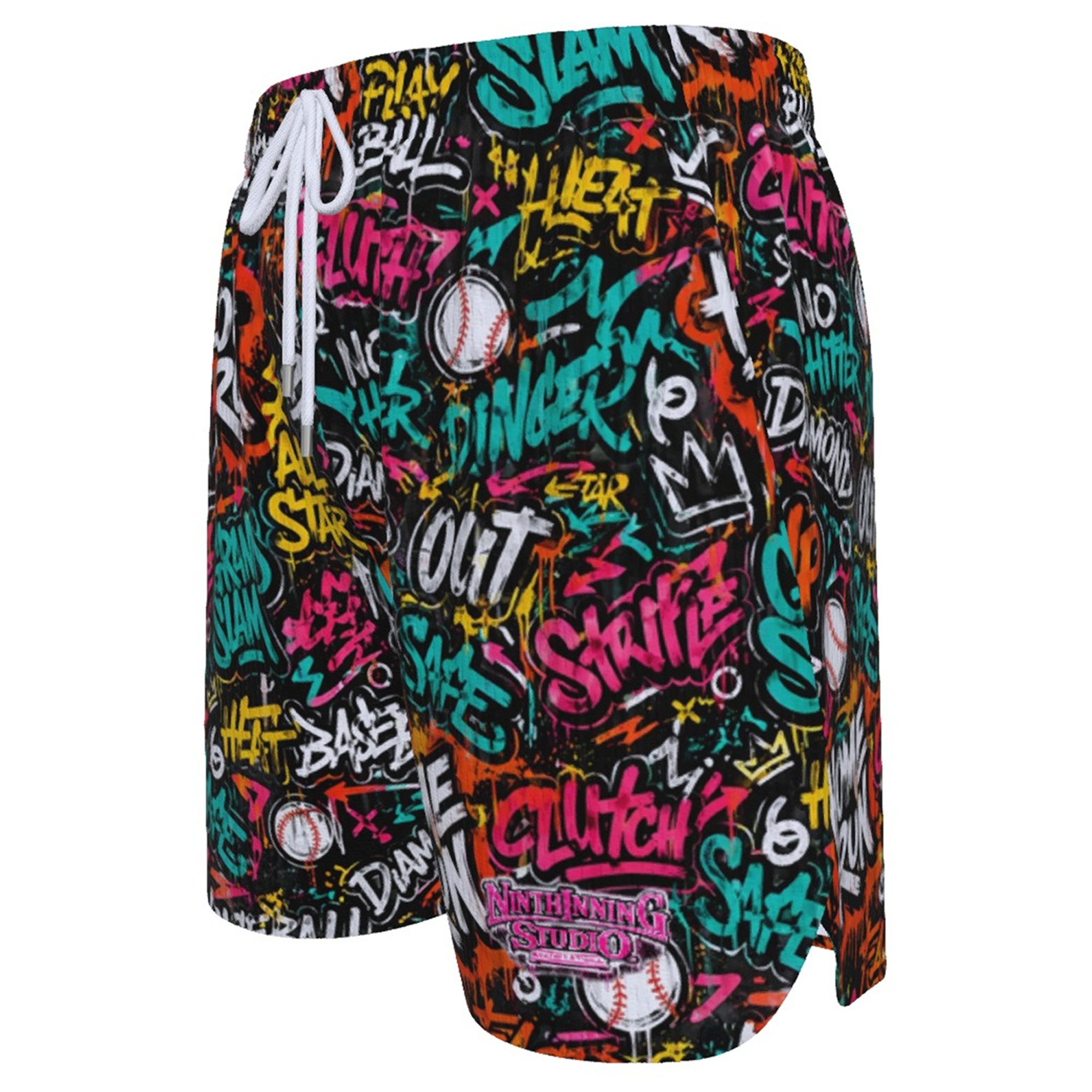 Ninth Inning Studio Graffiti Men's Baseball Shorts