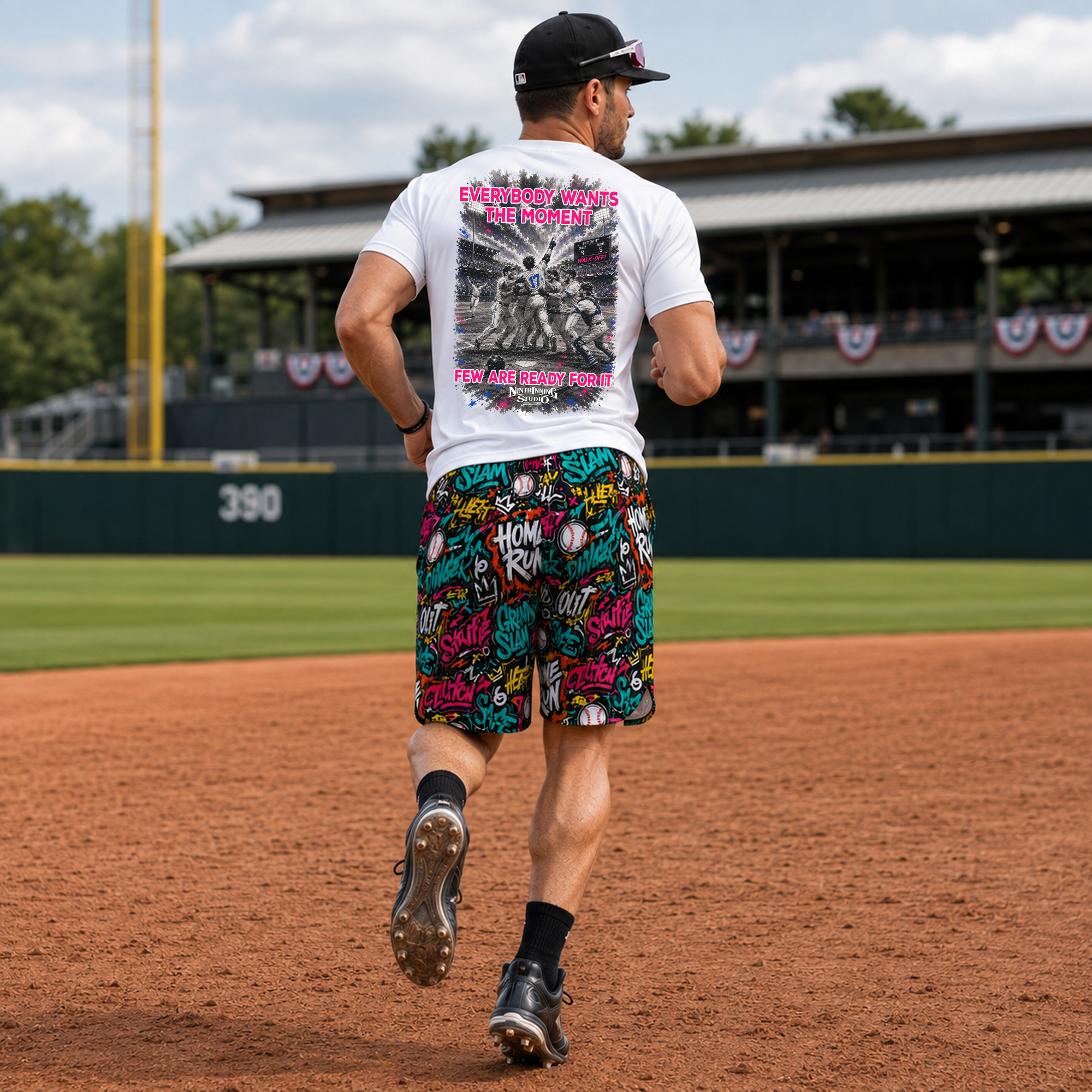 Ninth Inning Studio Graffiti Men's Baseball Shorts
