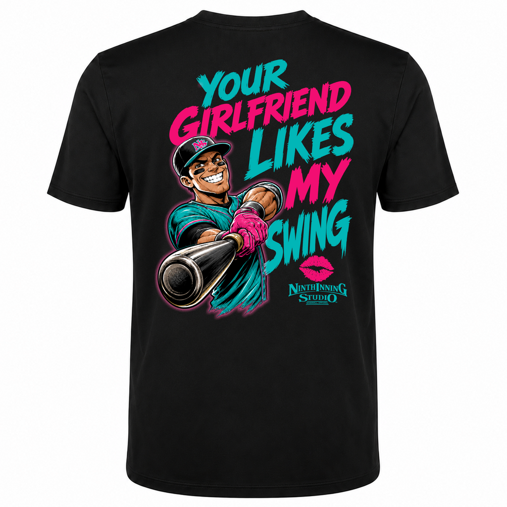 Ninth Inning Studio Hey Bro... Men’s Milk-Silk Stretch Tee