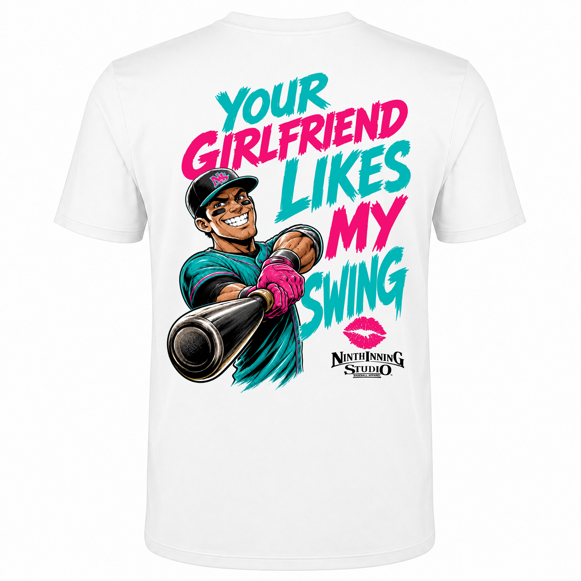 Ninth Inning Studio Hey Bro... Men’s Milk-Silk Stretch Tee