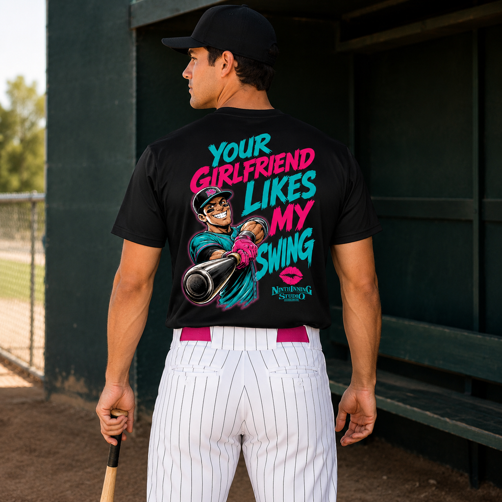 Ninth Inning Studio Hey Bro... Men’s Milk-Silk Stretch Tee