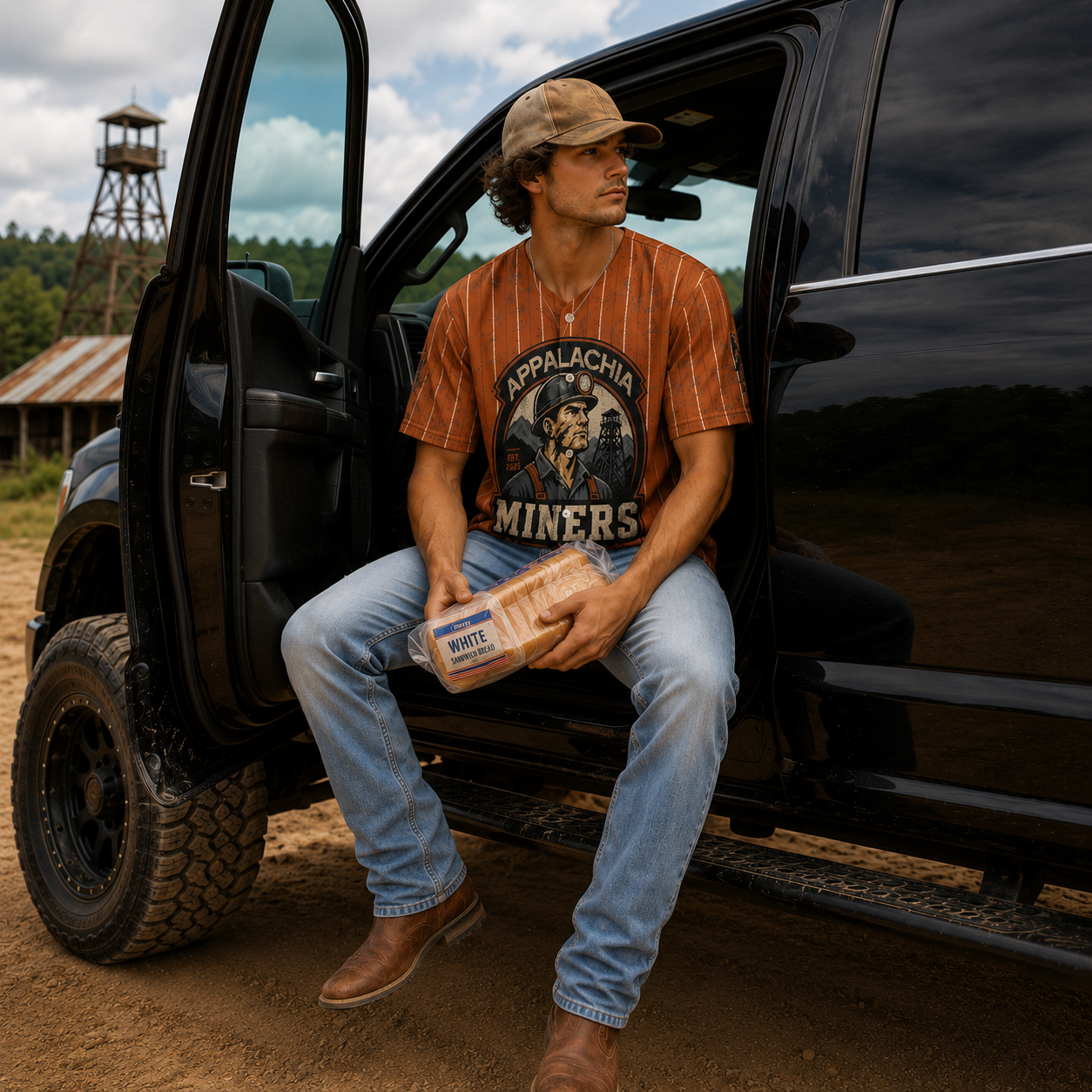 Ninth Inning Studio Appalachia Miners Rust Mascot Jersey
