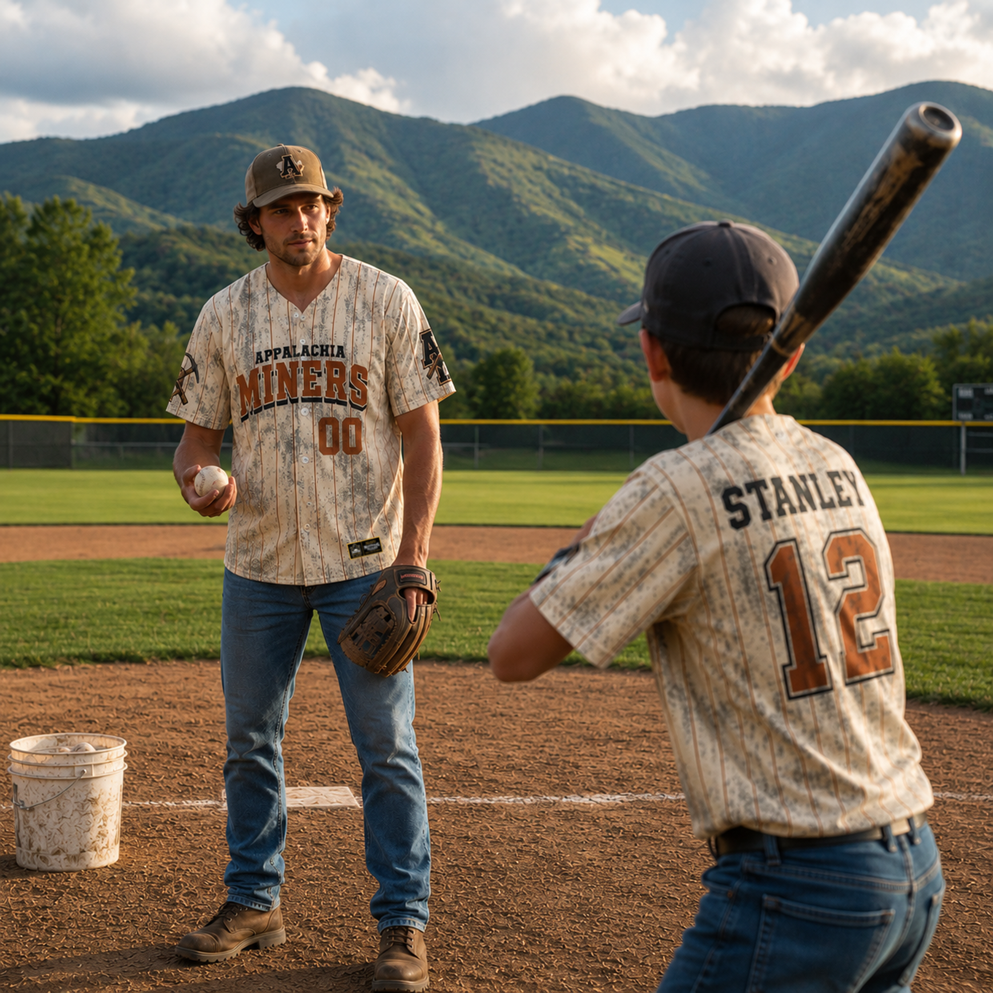 Ninth inning Studio Appalachia Miners Home (Dirty) Baseball Jersey