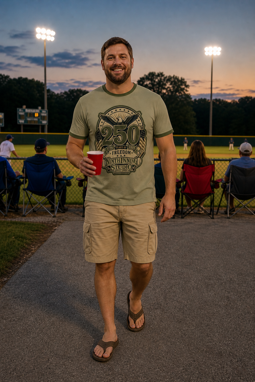Ninth Inning Studio Men's 250th Anniversary Freedom Premium Performance Tee