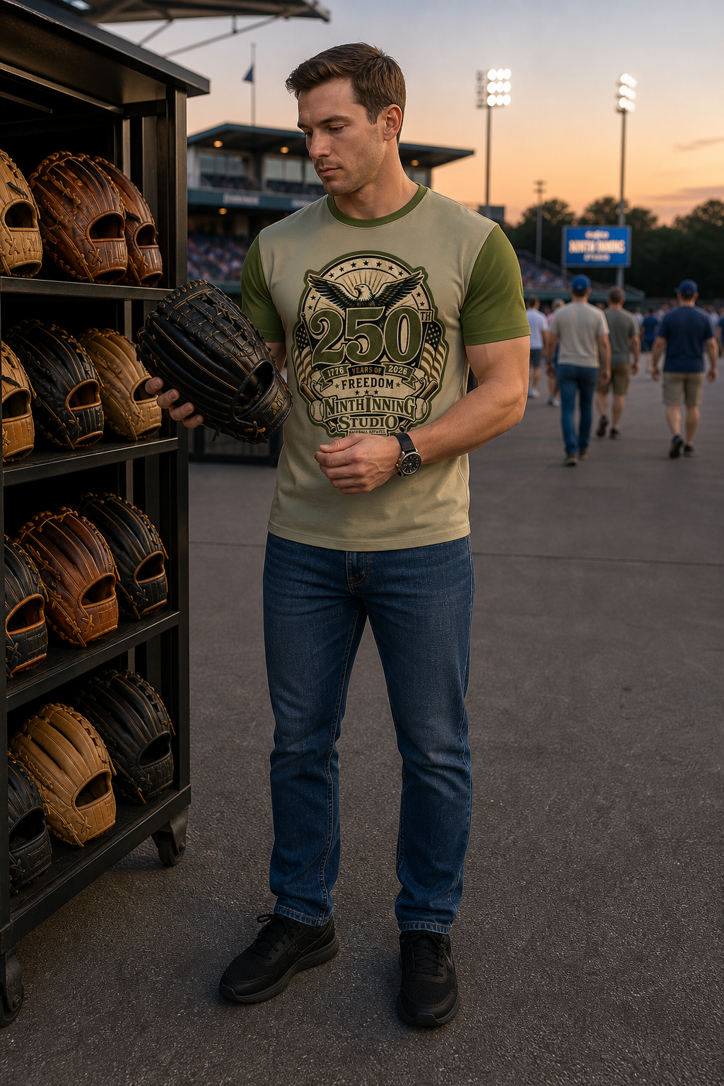 Ninth Inning Studio Men's 250th Anniversary Freedom Premium Performance Tee