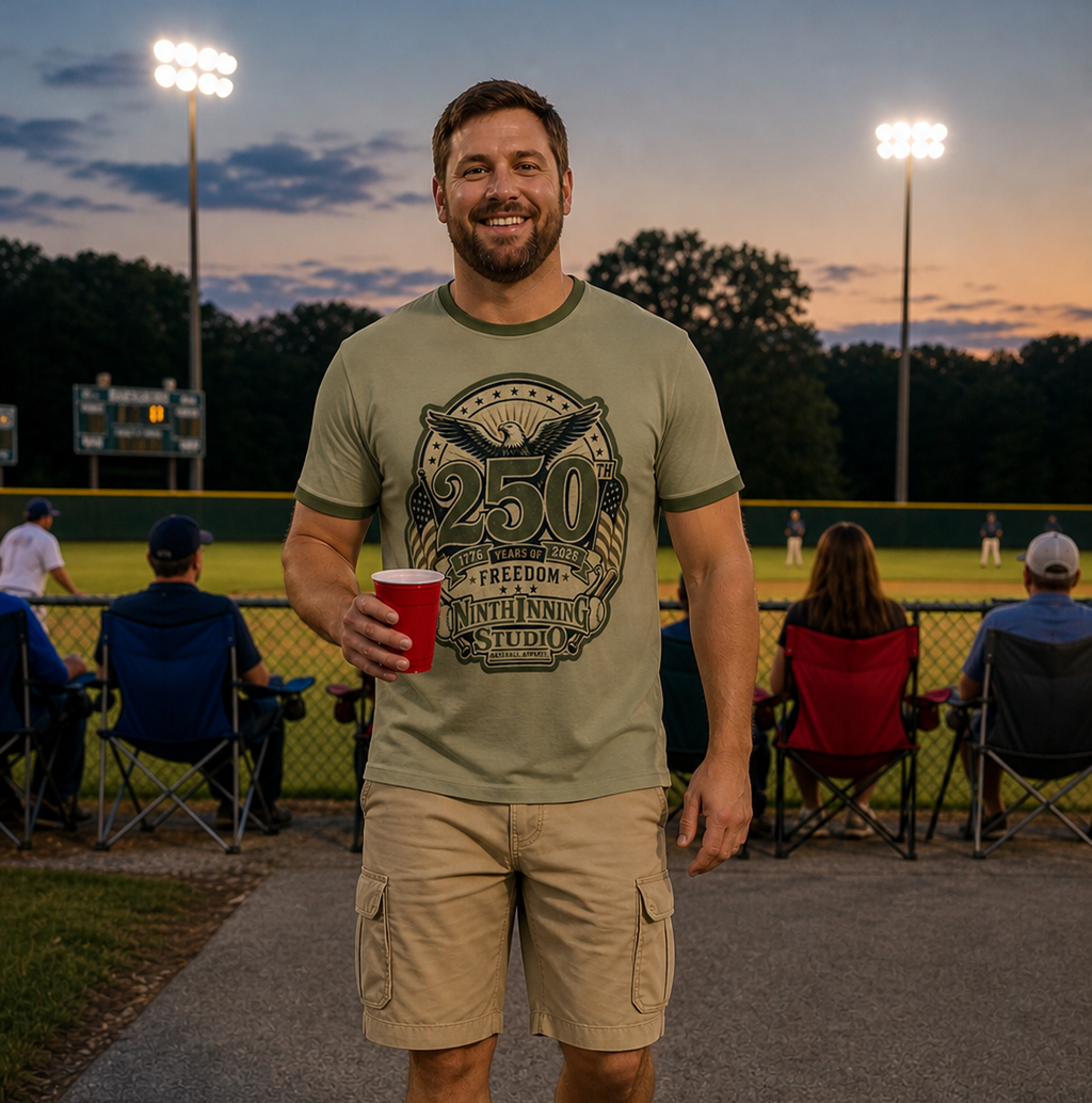Ninth Inning Studio Men's 250th Anniversary Freedom Premium Performance Tee