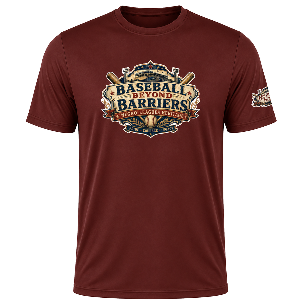 Ninth Inning Studio Negro League Barnstorming Men’s Milk-Silk Tee