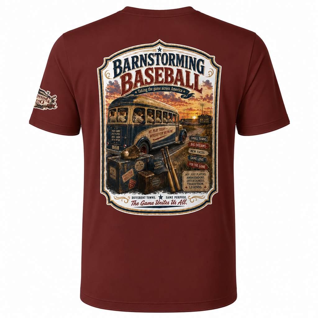 Ninth Inning Studio Negro League Barnstorming Men’s Milk-Silk Tee