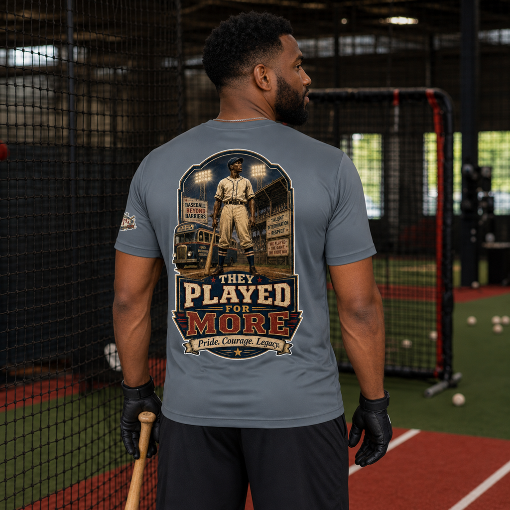 Ninth Inning Studio Negro League They Played For More Men’s Milk-Silk Tee