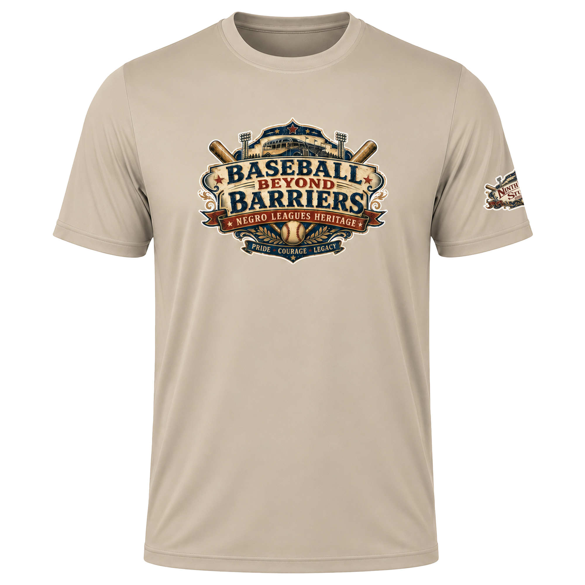 Ninth Inning Studio Negro League The Game Men’s Milk-Silk Tee