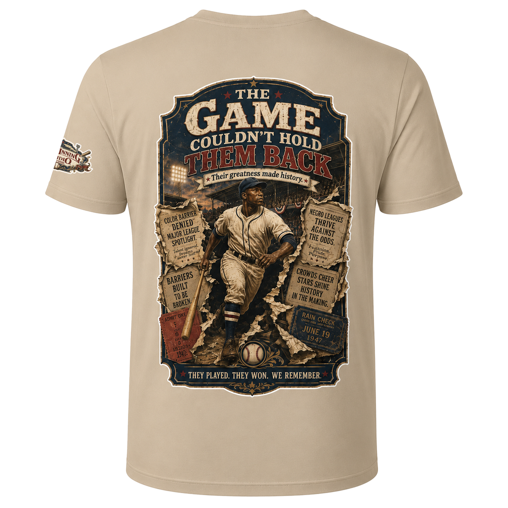 Ninth Inning Studio Negro League The Game Men’s Milk-Silk Tee